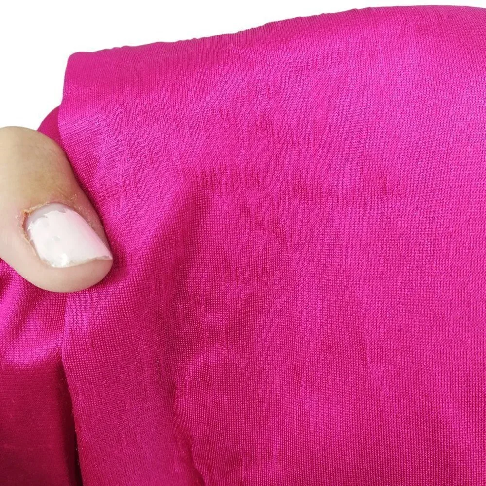 Vintage Pajama Chemise Cover Up Set Size M Pink Satin 80s Top Pajamas Nightgown - Picture 14 of 15